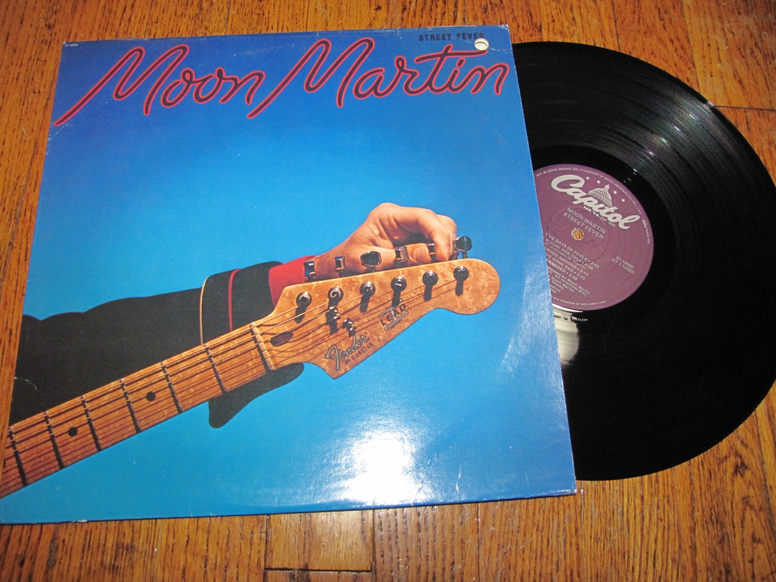 MOON MARTIN - STREET FEVER - CAPITOL RECORDS LP ST-12099 | eBay