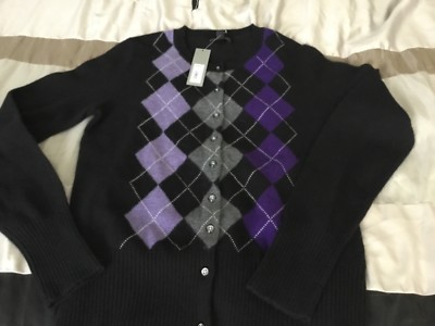 NWT APT 9 cardigan sweater 100% cashmere S