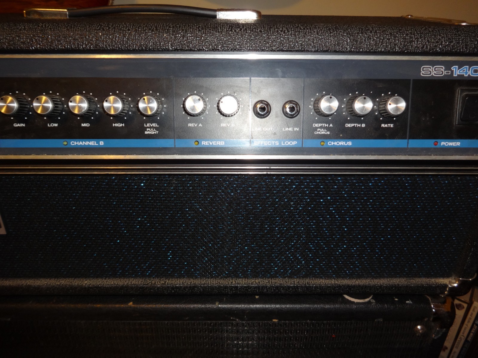Ampeg SS-140C half stack amplifier 1980's