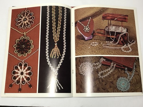 Vintage Beaded Jewelry Craft Book Lot Bejeweled Chains Medallions Beading
