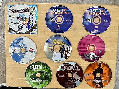Lot of 9 Vintage CD-ROM PC Games 90s-2000s - AS IS - Untested
