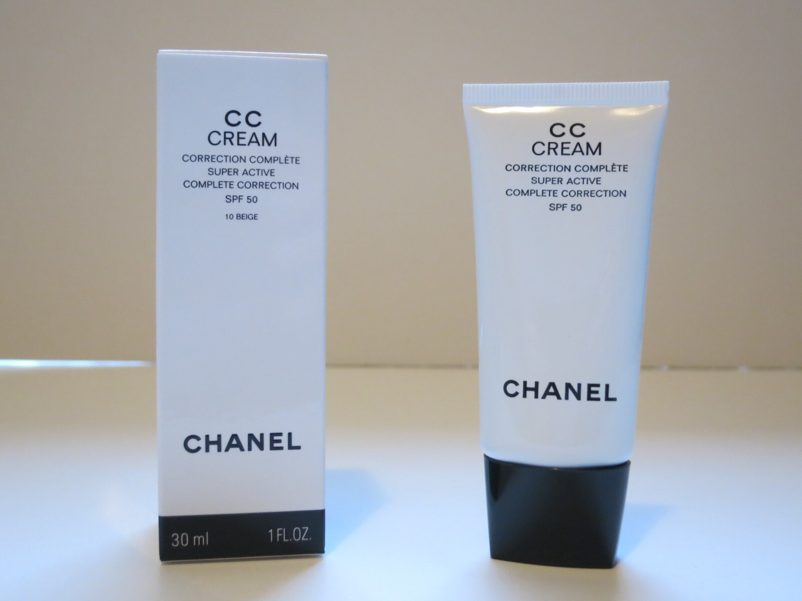 CHANEL CC CREAM 10-BEIGE SUPER ACTIVE CORRECTION SUNSCREEN CHANEL CC CREAM 10-BEIGE SUPER ACTIVE CORRECTION SUNSCREEN