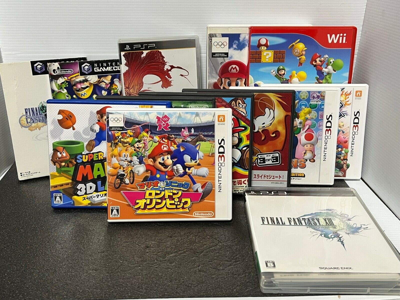 GAMESOFT 13pcs Wii GAMECUBE PS3 PSP DS 3DS Mario Final GAMESOFT 13pcs Wii GAMECUBE PS3 PSP DS 3DS Mario Final