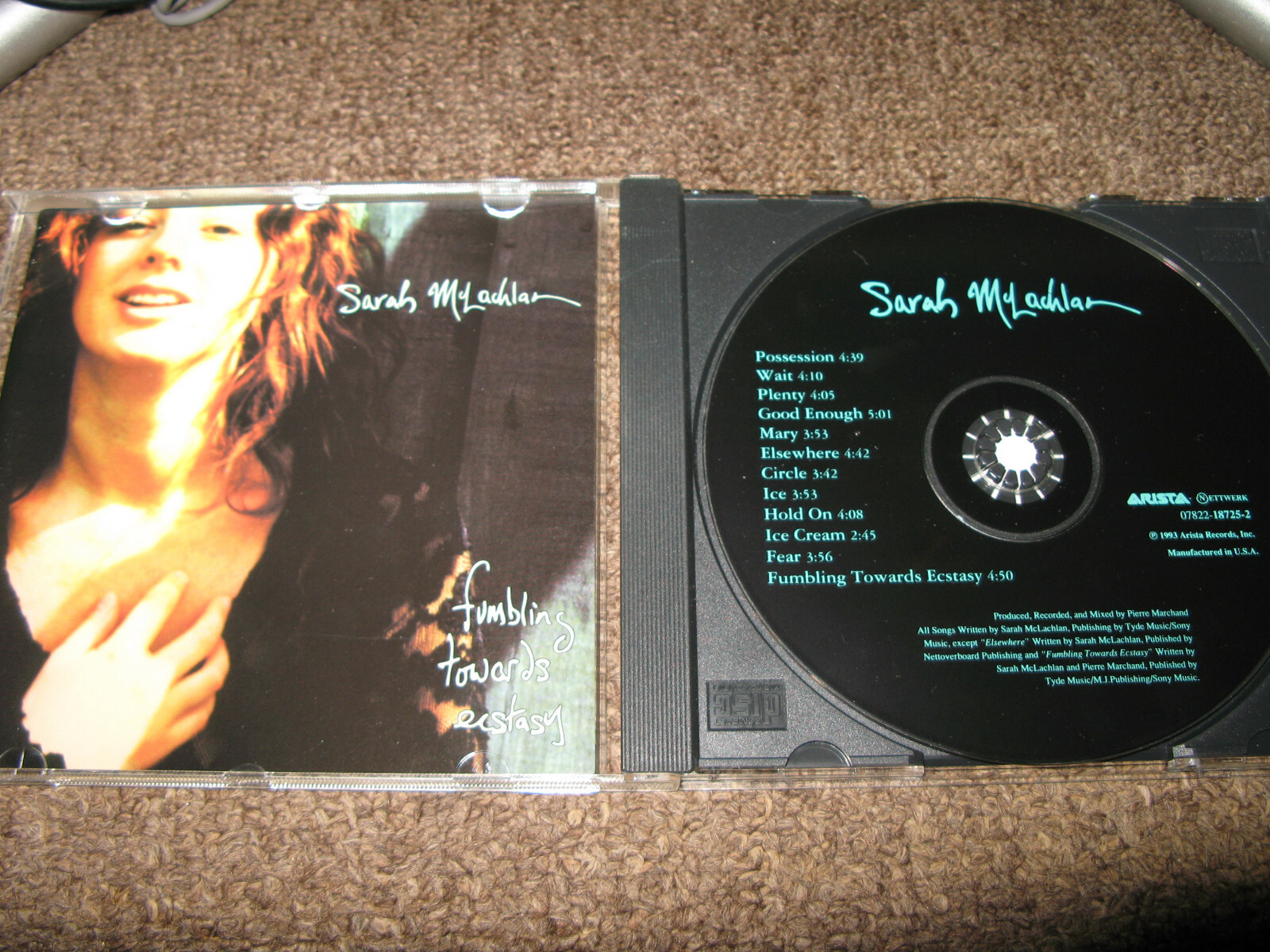 CD Sarah McLachlan Fumbling Towards Ecstasy BVCA638PROMO Arista, Nettwerk プロモ /00110 Amazon.com: Fumbling Towards Ecstasy: CDs & Vinyl