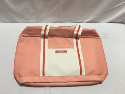 B722 L SPACE Coastal Cooler Bag in Coral - Top Zip Closure