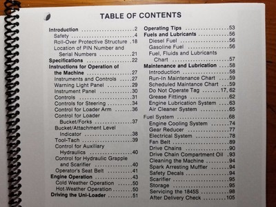 Case 1845 1845S Uni-Loader Skid Steer Owner's Operator's Manual 9-4915 9/79