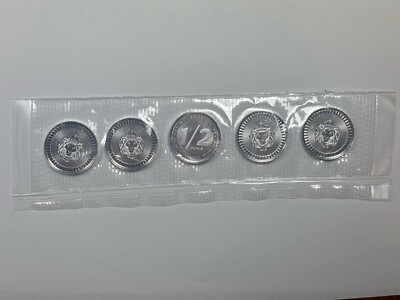 Five (5) Scottsdale Mint 1/2 Oz Silver Rounds