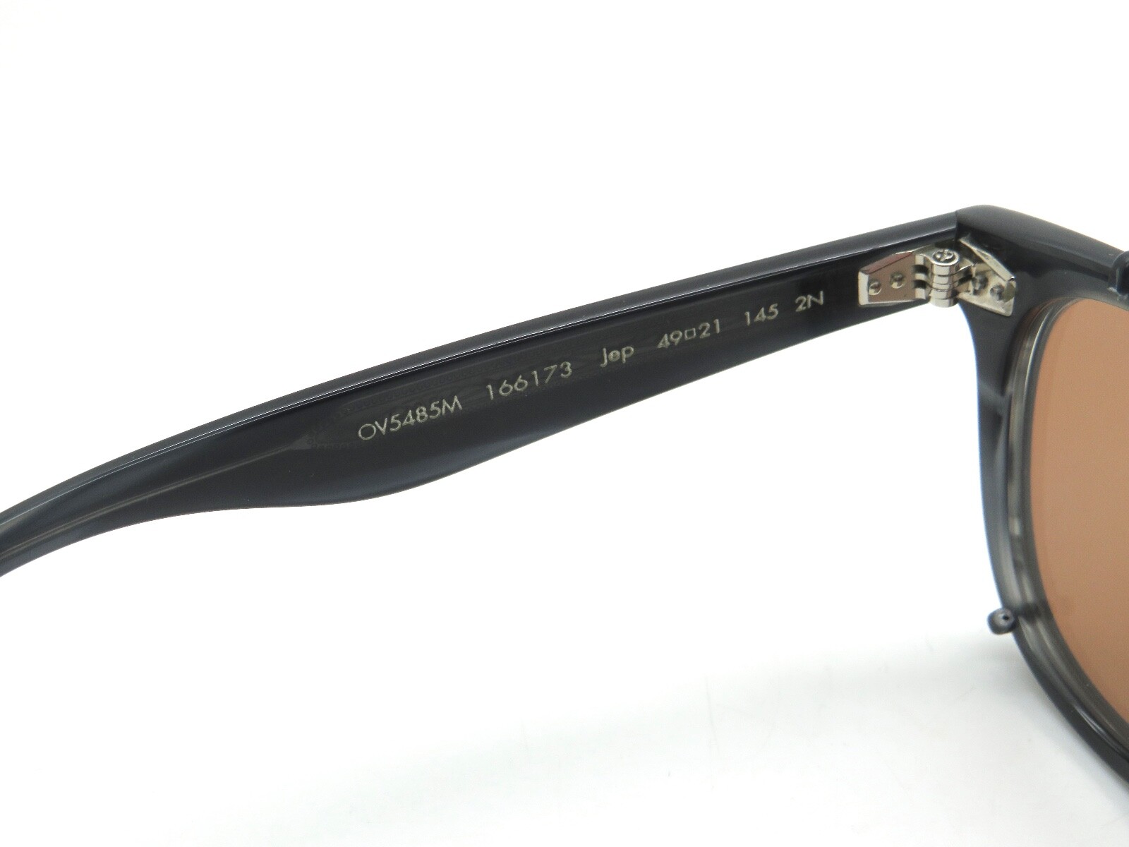 Pre-owned Oliver Peoples Brunello Cucinelli Jep Ov5485m 166173 Charcoal Eyeglasses Clip-on In Orange