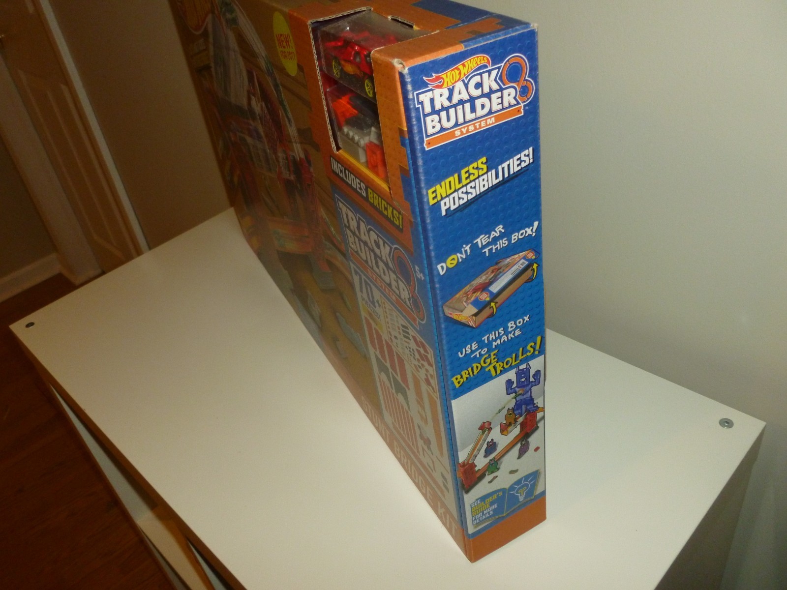 Hot Wheels Track Builder Stunt Bridge Kit motorized bridge set bricks