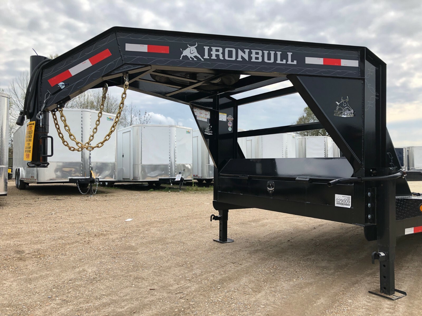 24' GOOSENECK CAR HAULER EQUIPMENT TRAILER--2/7000 AXLES-SIR-IRONBULL BRAND NEW