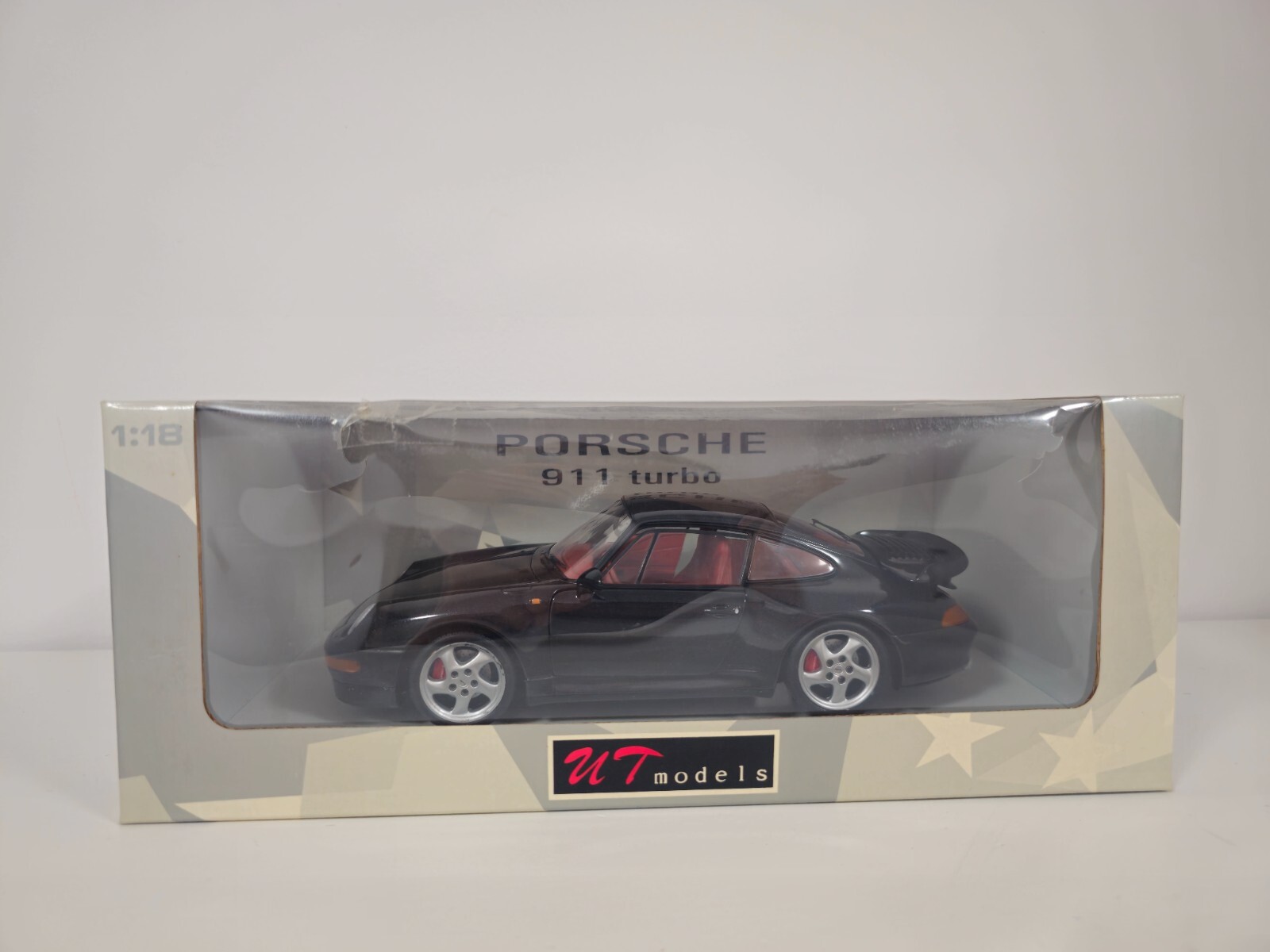 ミニカー 1/18 UT-Models 911 Porsche Turbo 993 🚗 Porsche 911 993 Coupe Turbo Black Metallic UT Models 1/18