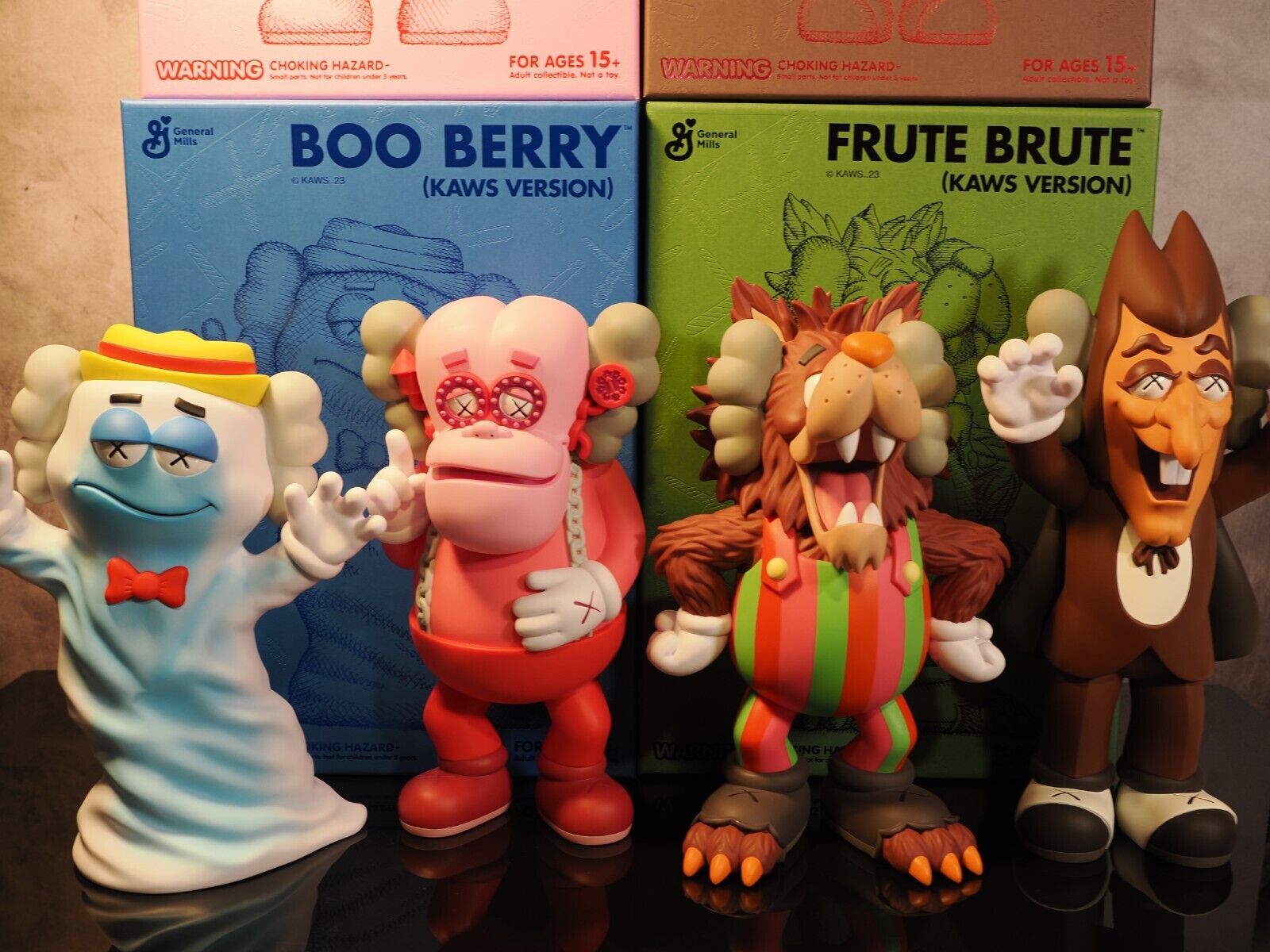 KAWS x General Mills MONSTERS Cereal Vinyl Figures Complete KAWS x General Mills MONSTERS Cereal Vinyl Figures Complete