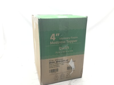 Best Price Mattress 4Inch Memory Foam Mattress Topper - Twin - Mattress Pad, (Best Twin Mattress Pad)