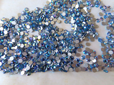 Full package 1440 Preciosa Flatbacks 12ss Light Sapphire AB/foiled.