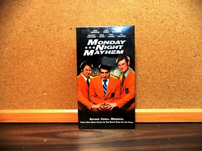 MONDAY NIGHT MAYHEM (VHS 02) NEW Howard Cosell, Frank Gifford and Don Meredith.