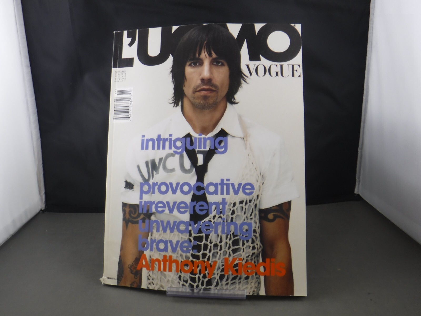 L'UOMO VOGUE 洋雑誌 ファッション雑誌 ③ Vintage Rare Unique Fashion Magazine L'UOMO VOGUE Cover Jon