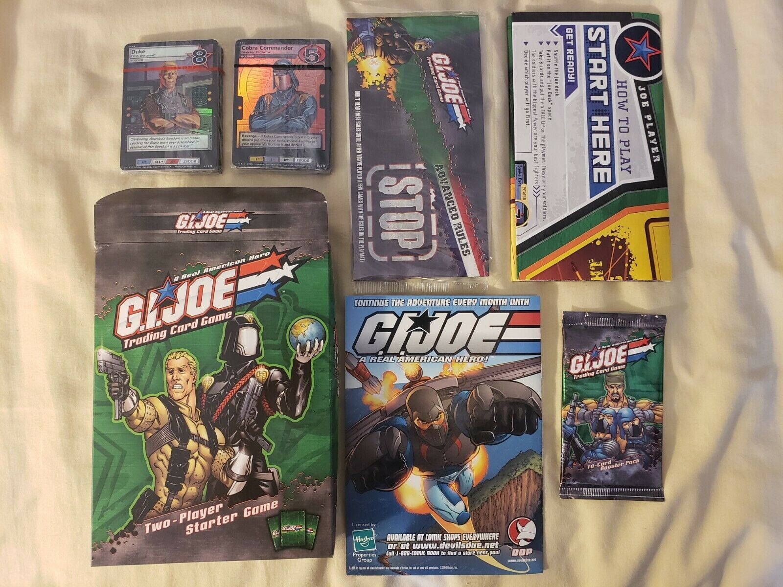 GI JOE TCG Trading Card Game Starter 2-Player Set Joe vs Cobra