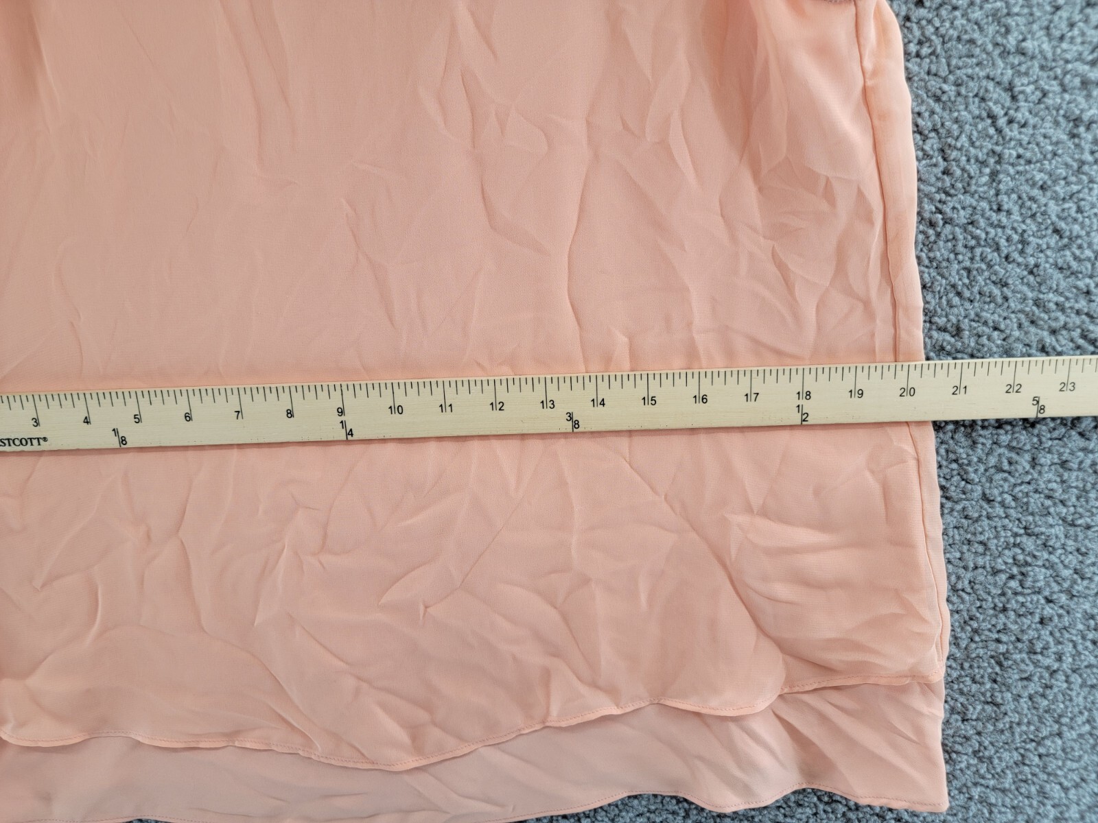 Anne Klein Double-Layer Tank Top Women's S Pink Round Neck Back Button Closure - Picture 5 of 16