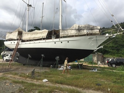 52' steel ketch hurricane Irma damaged: Virgin Gorda, British Virgin Islands