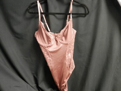 Charlotte Russe, Women's Brown Body Suit, Medium, 90% Nylon (New W Tags)