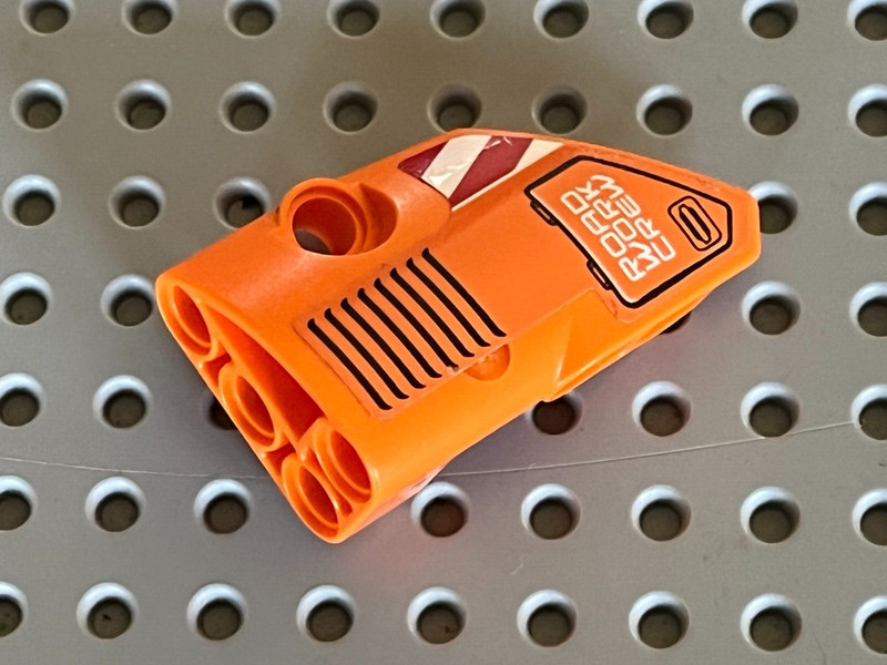 Lego Technic Orange  Panel Fairing 1 Small Smooth Short 87080pb054 / Set 42060