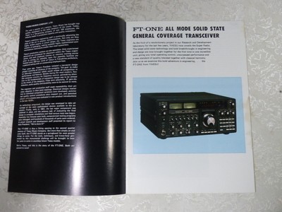 YAESU FT-ONE FT-1 TRANSCEIVER ADVERTISING FLYER 1982 ORIGINAL