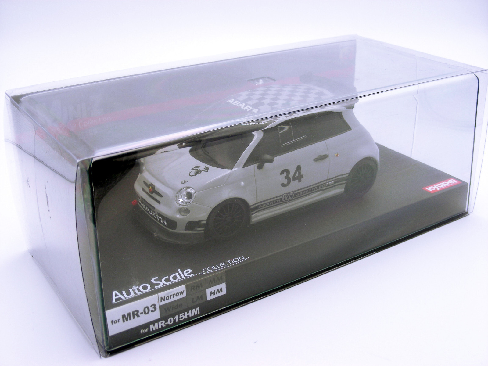 Vintage 2011 Kyosho MINI-Z MR03 Racer 1/27 Body Fiat ABARTH
