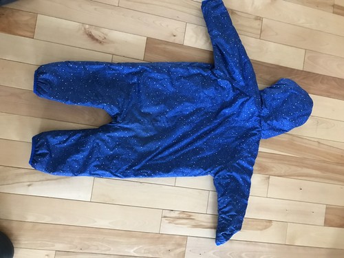 Patagonia Puff Ball Down Bunting Reversible blue stars 2T