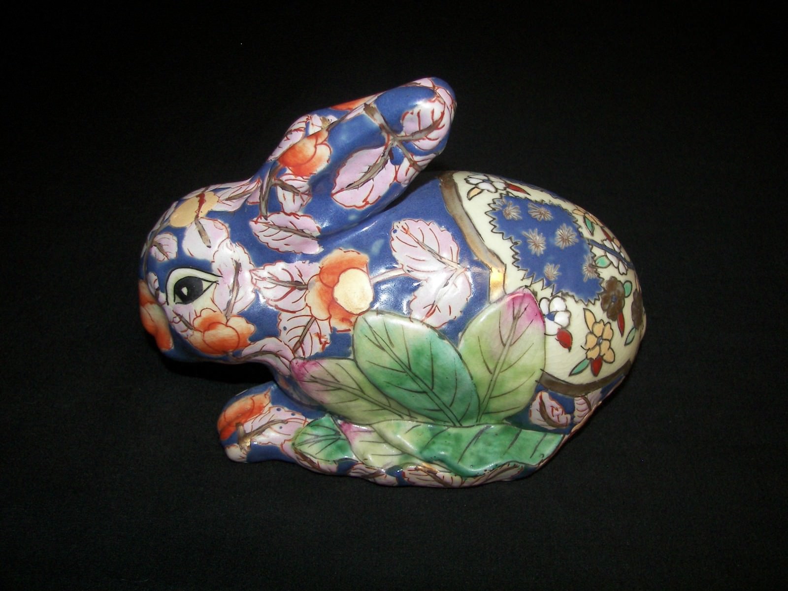Unusual Vintage Porcelain Bunny Rabbit Figurine