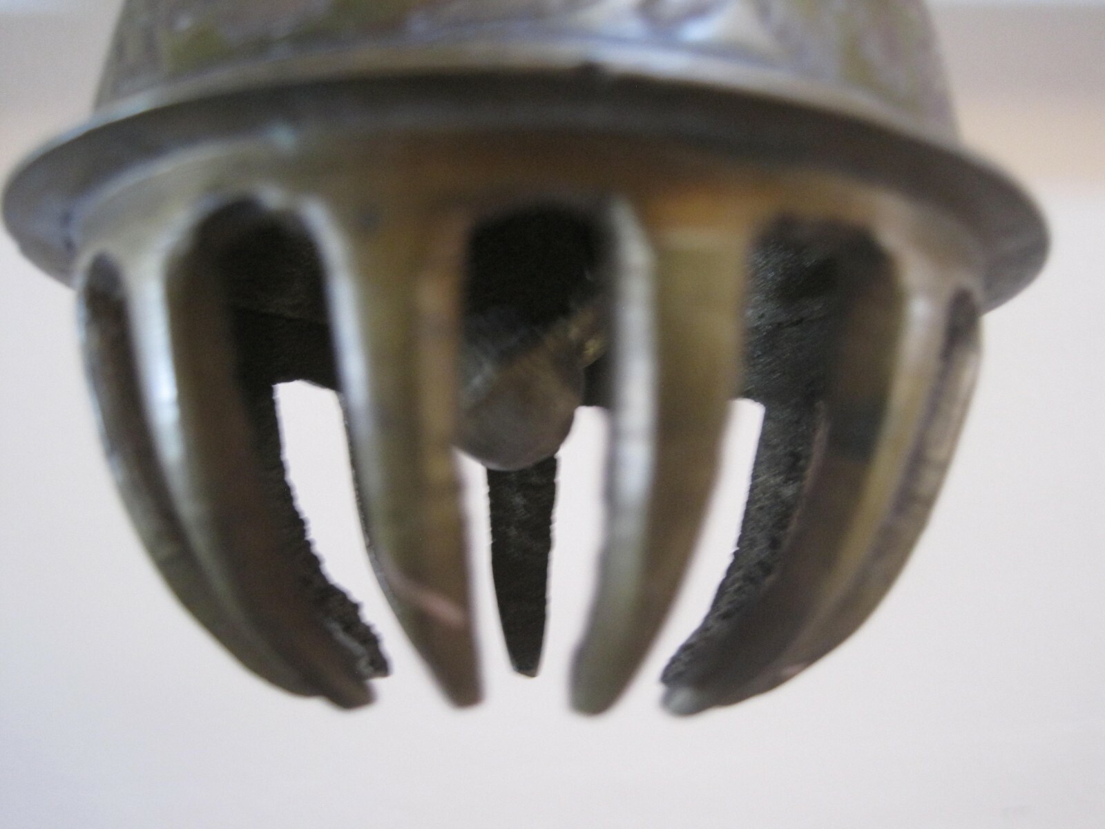 Vintage INDIA Brass SARNA Claw BELL 3