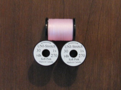 Fly Tying Uni-Stretch  30 yd. Soft Pink