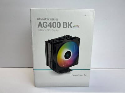 DeepCool AG400 BK ARGB CPU Cooler 120mm Static ARGB Fan Open Box New