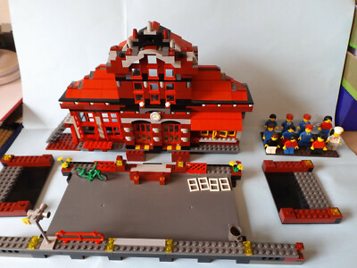 lego custom train station
