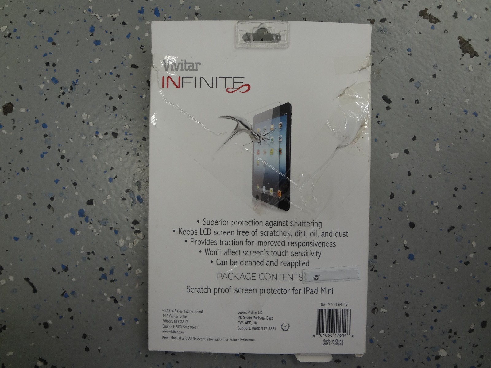 Vivitar Infinite Scratch Proof Screen Protector for iPad Mini (E33)