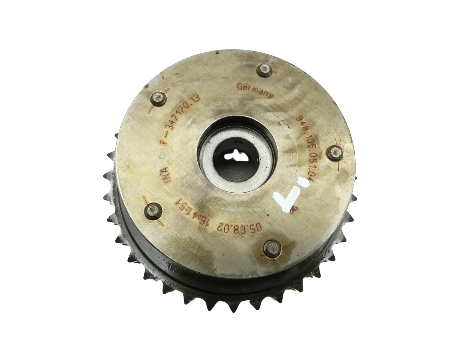 Porsche Cayenne 9PA 955 02-07 4,5 250KW 4800 Zahnrad Nockenwellenverstellung Links Einlass  - Bild 1