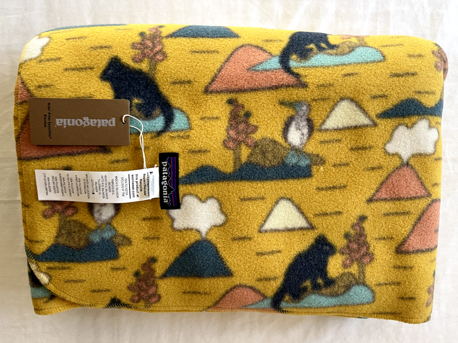 Patagonia 花柄フリースブランケット patagonia FULL SYNCHILLA BLANKET フル シンチラ ブランケット