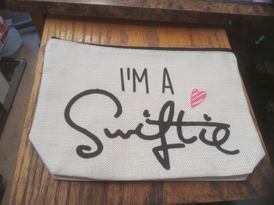 I'm A Swiftie Light Canvas  Cosmetic Makeup Bag 10''X7'' Zip Top