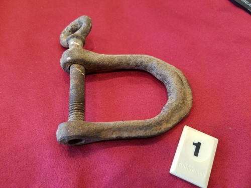 Vintage Rusty Clevis Horse Drawn Farm Implement Industrial Steampunk Decor - B1