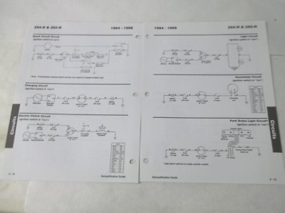 Toro 264-H 656-H 1994-1998 Information List wiring diagram