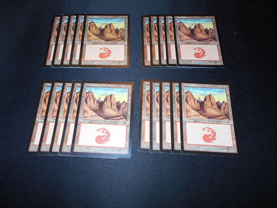 20 Basic Land #343 - SAME ART - Mountain - Onslaught - MP-NM - Magic MTG FTG