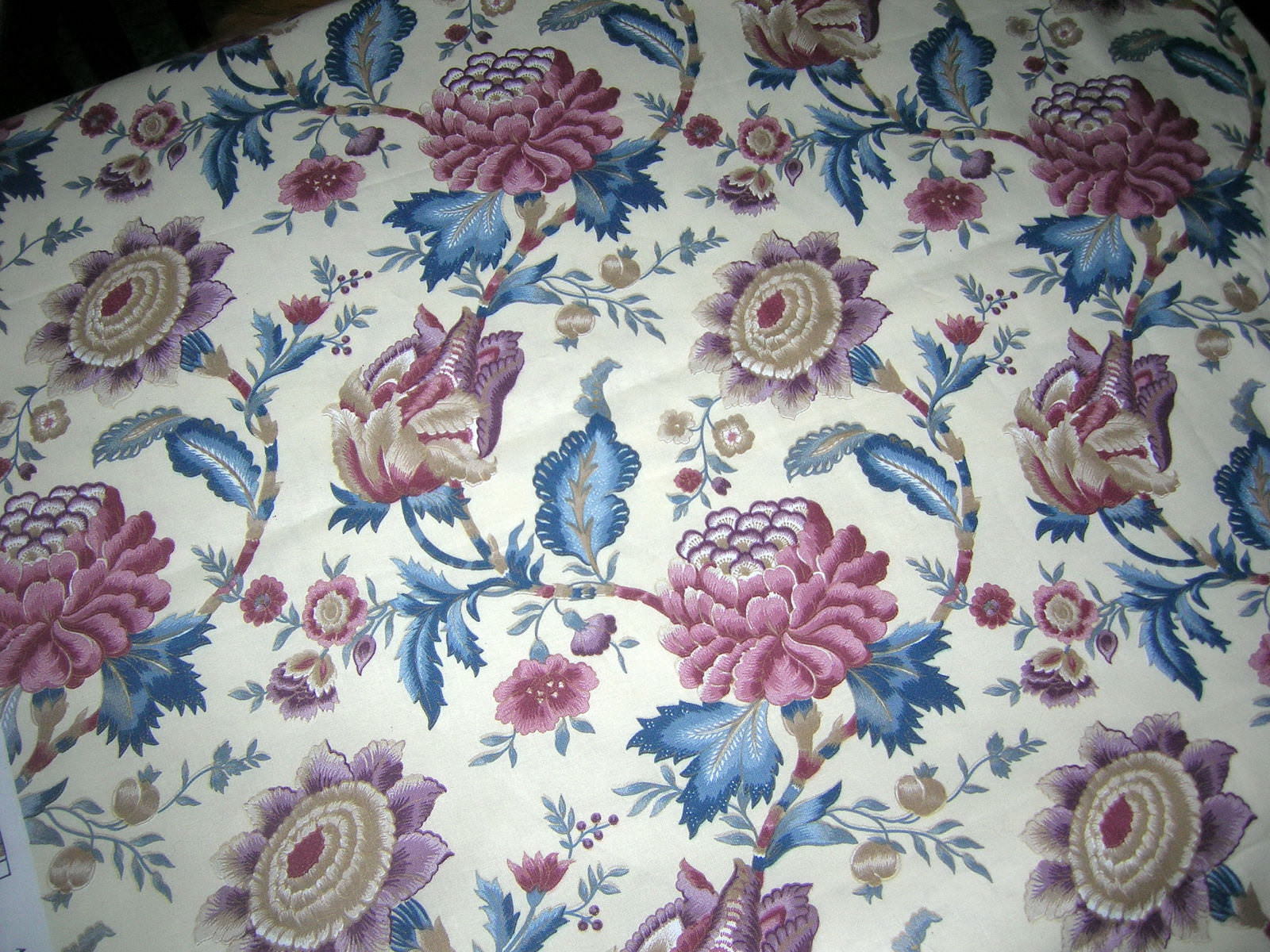 9 Yards Vintage Horizon Exclusive Screen Print Drapery/Upholstery Fabric