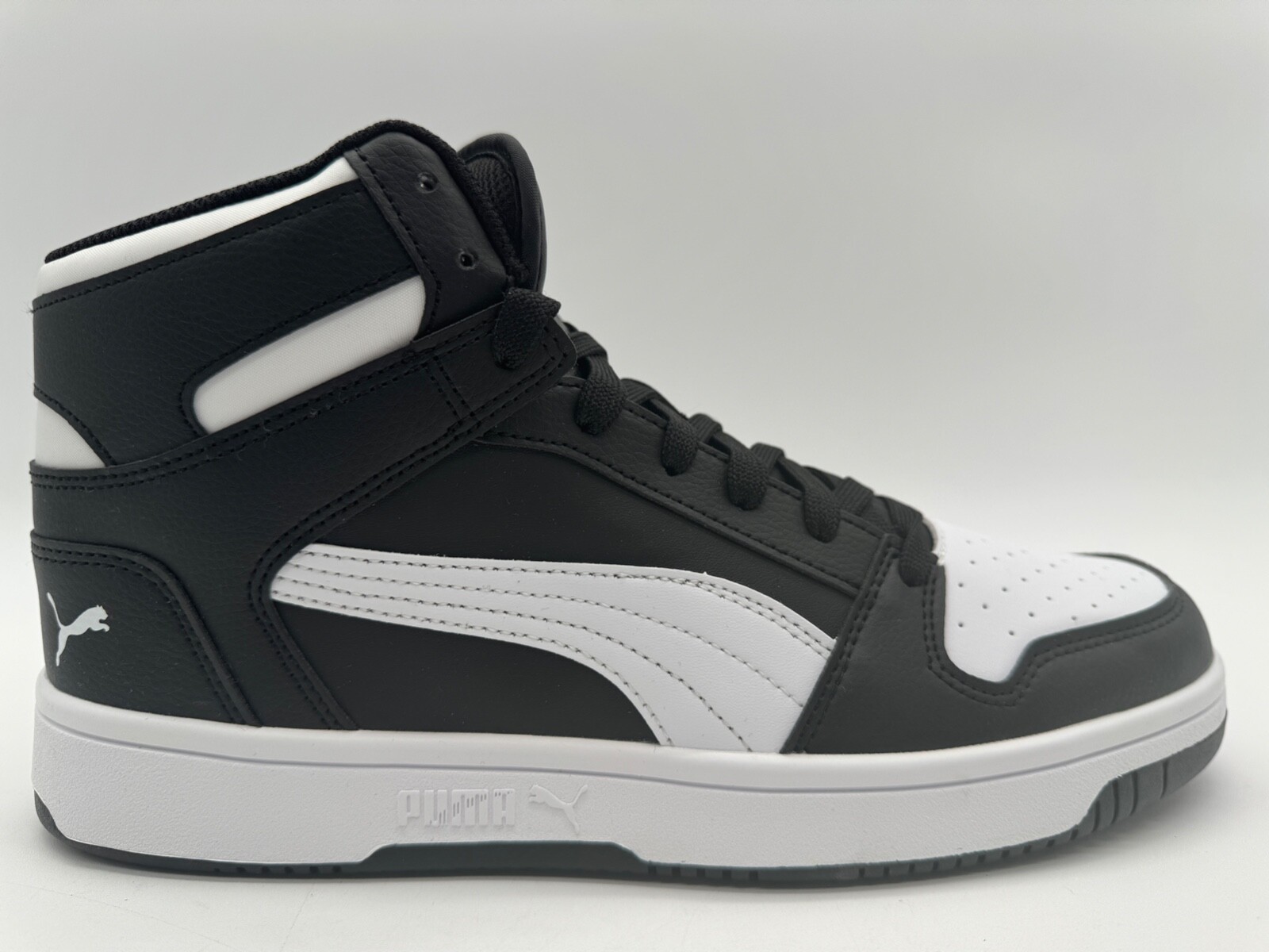 New PUMA Rebound LayUp SL SZ 10 IN Black & White 36957301 | eBay
