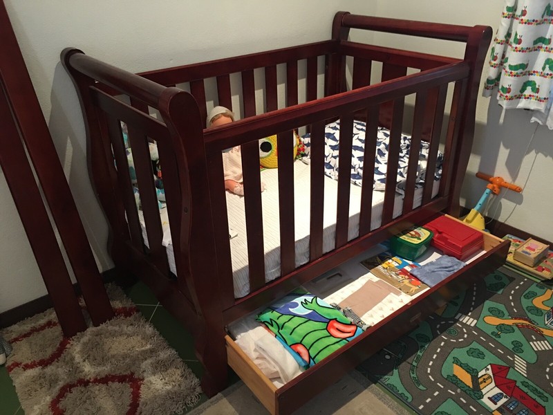 love and care sleigh cot