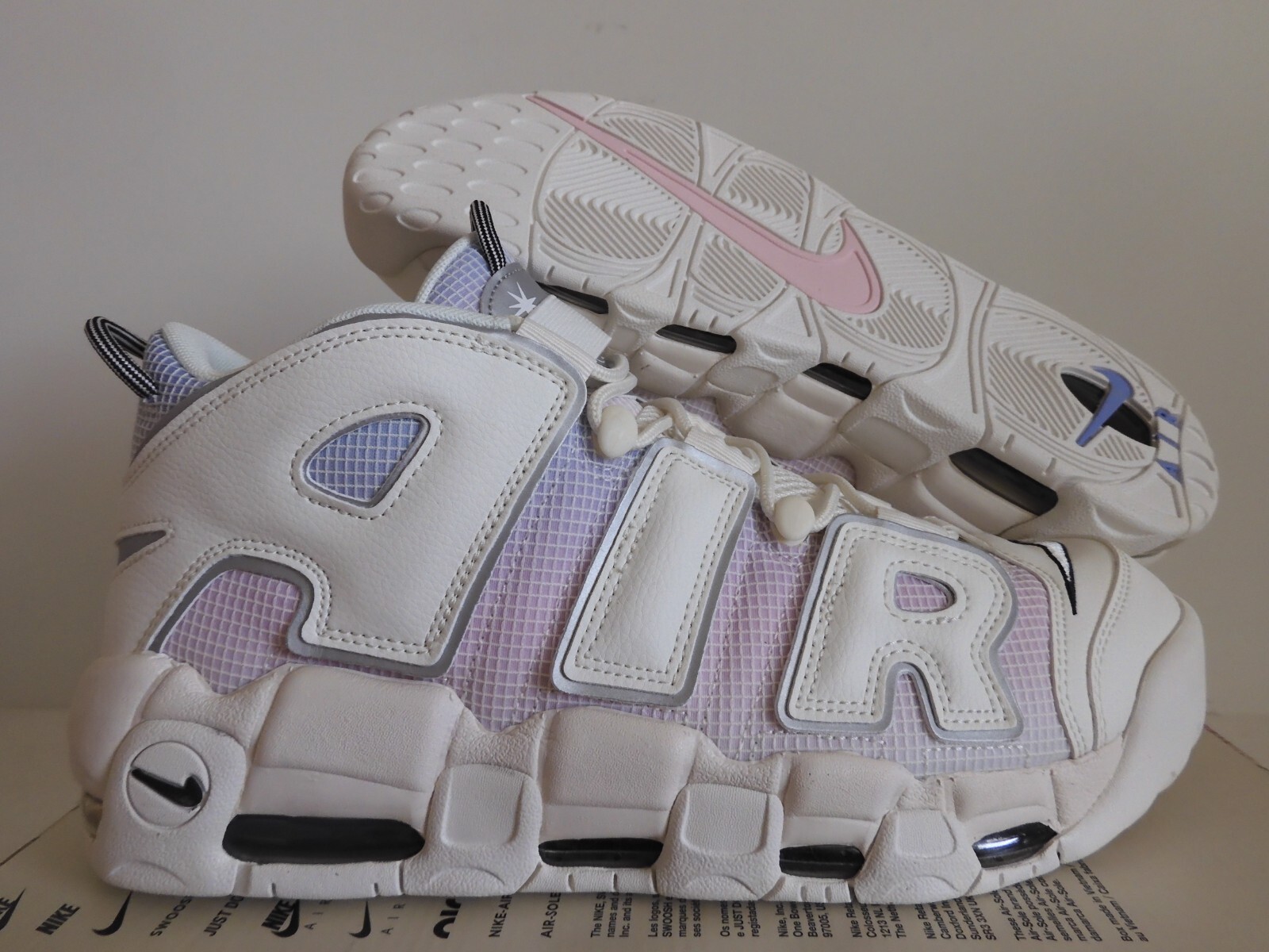☆大人気☆Nike Air More Uptempo Sail/Black/Multi Color NIKE AIR MORE UPTEMPO 96 BLACK-MULTI COLOR-COURT PURPLE SZ