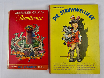 Gebruder Grimm Tiermarchen & Die Struwwelliese German Children's Books