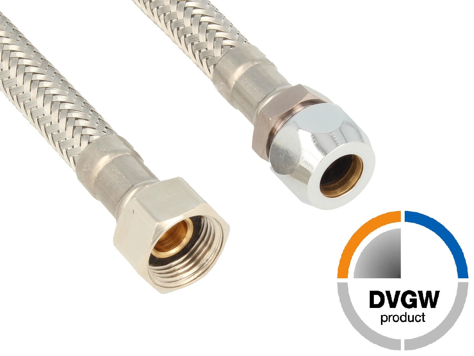 tecuro DN 8 Verbindungsschlauch QV x IG - für Sanitärinstallation KTW-A- DVGW