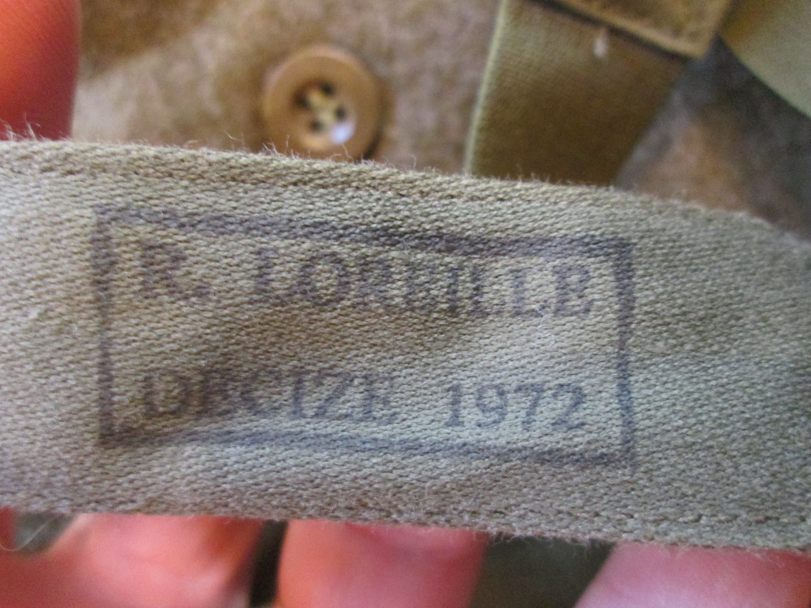 French Military Wool Green Uniform Pants Battle Dress Pantalon #14 Loreille 1972