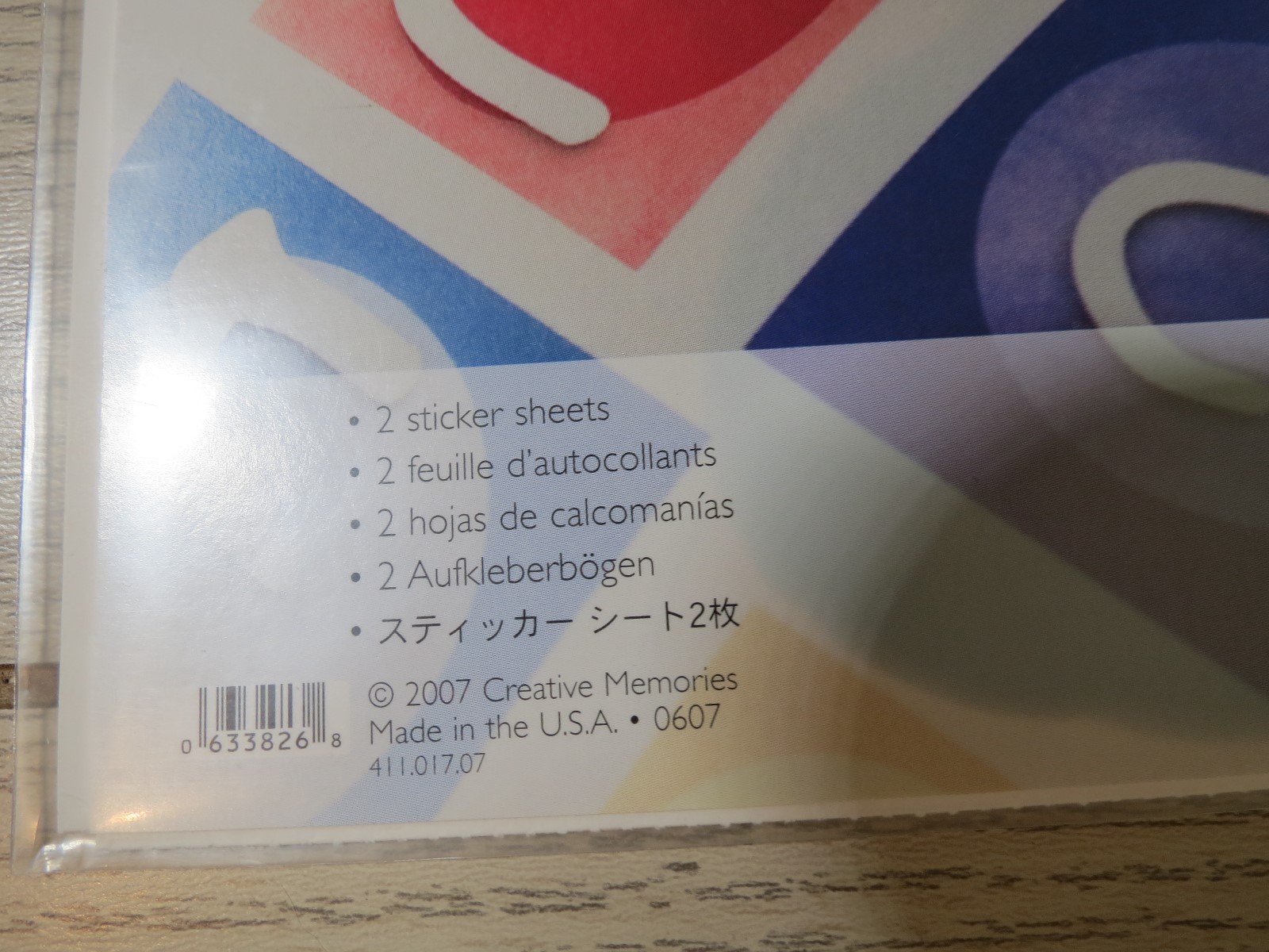 Creative Memories ABC Monograms Stickers Playful - NEW