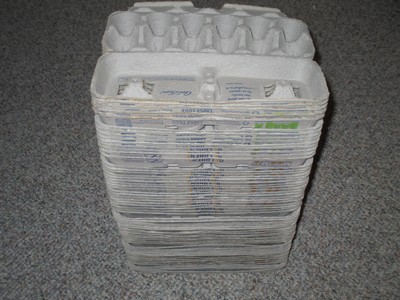Lot of 60 Egg Cartons Cardboard Empty 12 Count Dozen Size