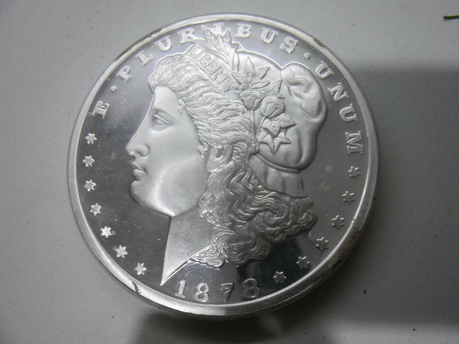 1878 Morgan Silver Dollar - One Pound Pure Copper - Layered with .999 Silver